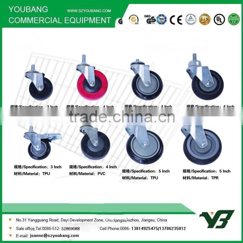 Top quality supermarket shopping trolley accessories castor