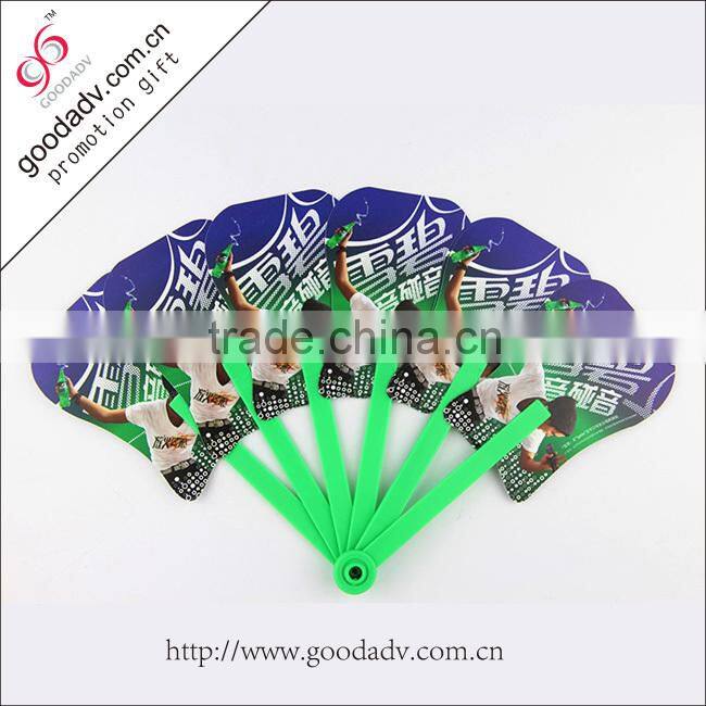 New products hand fan custom printed plastic fan summer cheap plastic fan