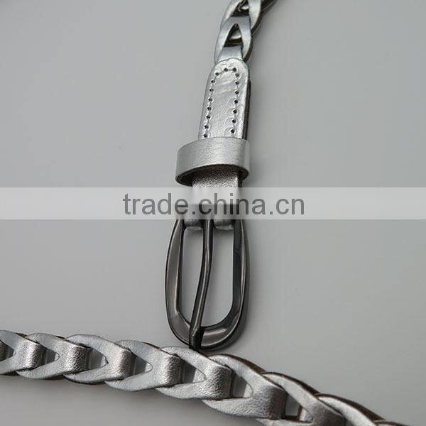 Lady's braided belt for jeans and dress