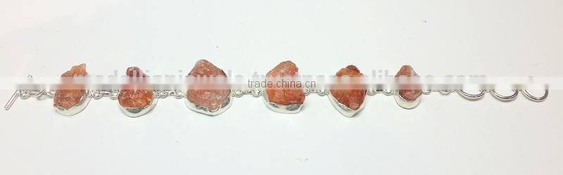 Garnet Silver Bracelet, Designer 925 SemiPrecious Silver Bracelet, 925 Sterling Silver Designer Jewelry