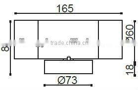 LED wall shine up and down light