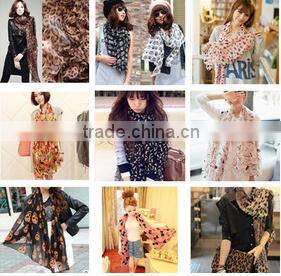 Fashion Women Lady Chiffon Soft Scarves Long Wraps Shawl Beach Scarf New Style