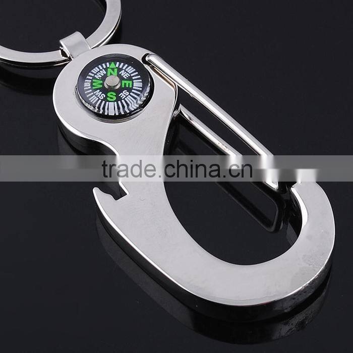Cheap promotion products Business gifts compass keychain