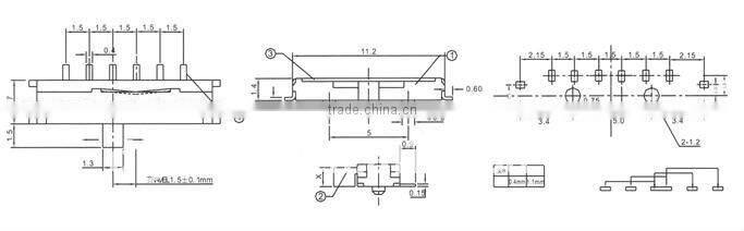 power slide switch MK-14C01
