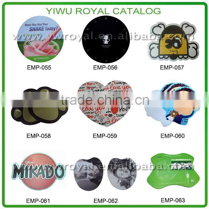 Custom Logo Printed Hard PVC Surface Best Mouse Mat