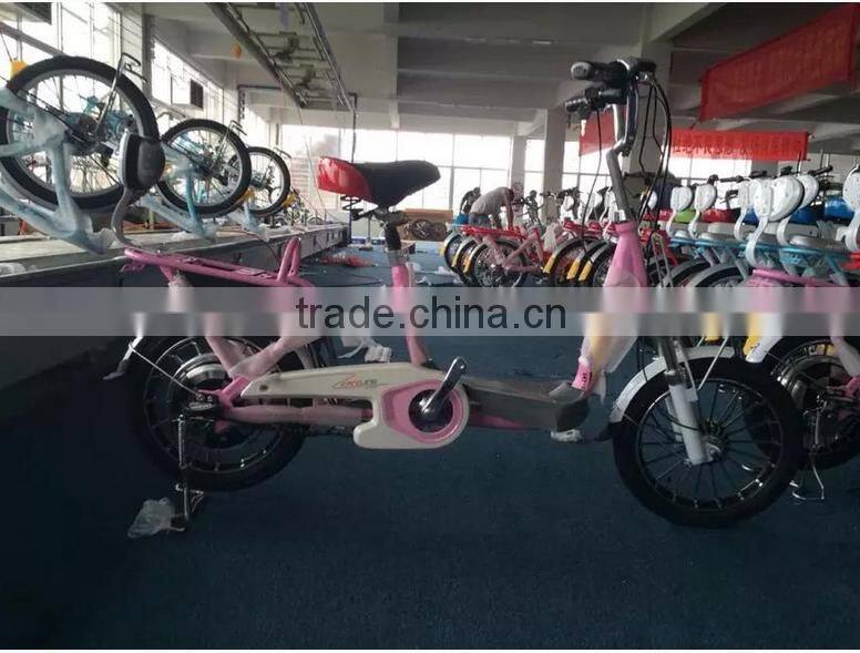 The new 48V lithium battery riding mini folding drive power battery electric bicycle