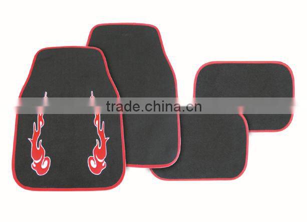 Premium hot sell pvc carpet car floor mat with special flag wholesale
