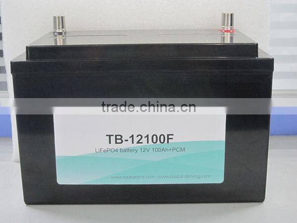 long life LiFeO4 LFP folklift battery 12V 100Ah TP12100F
