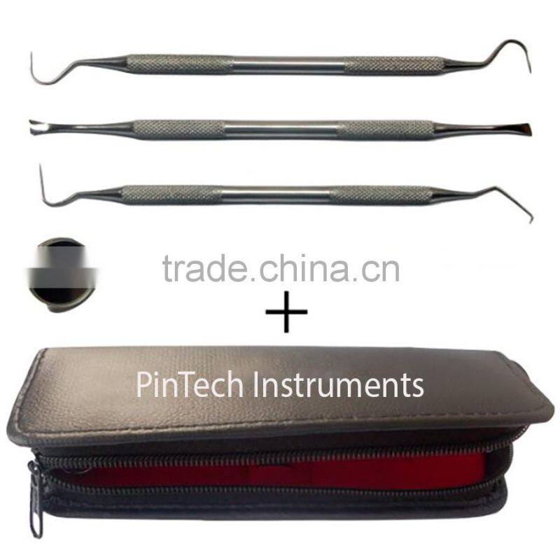 Dental Care Kit Dentist Tool Kit with Leather Case Dental Instruments