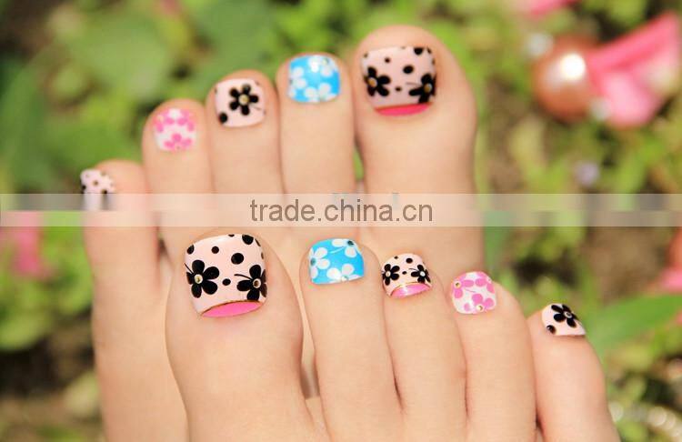 2016 3D metallic toe nail stickers