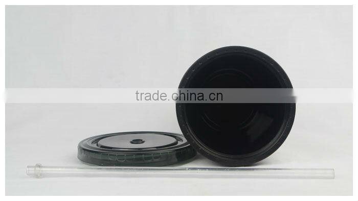 Stainless Coffee Mug with Straw