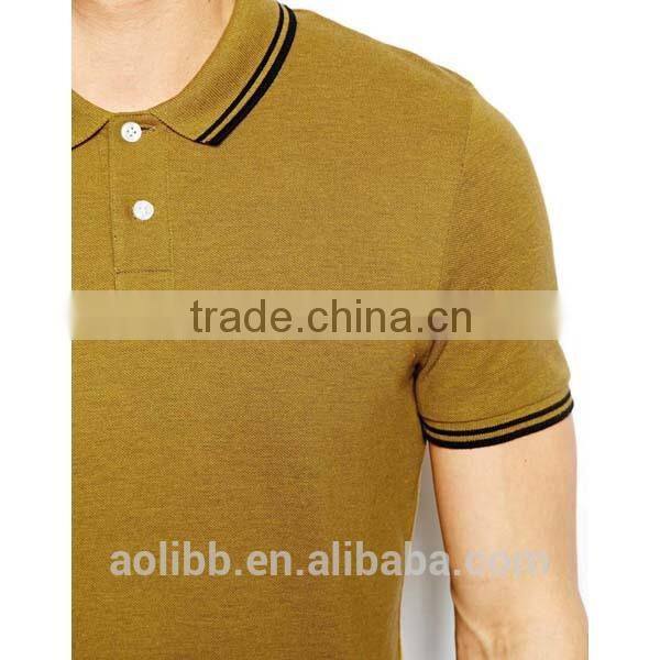 Custom high quality mens cotton embroidered polo shirt