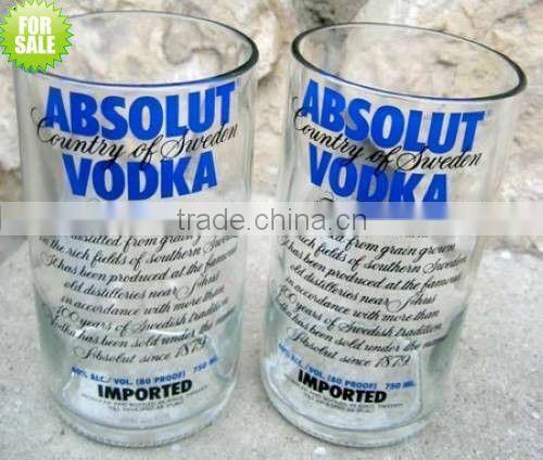 Clear glass cup with OEM decal logo