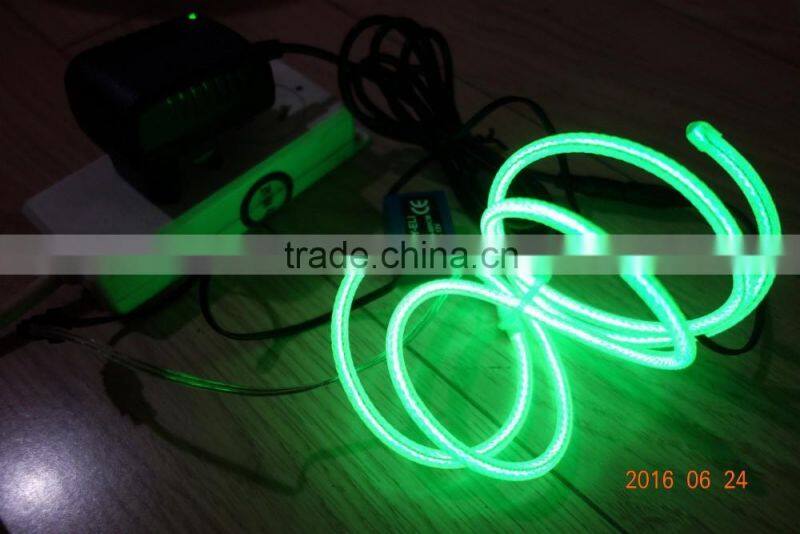 Super pull"Polar light 3"5.0mm el wire +Steel wire 0.55mmX2PCS +Nylon weaves the network