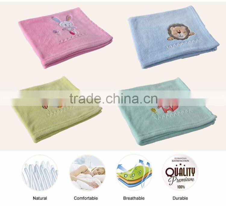 Emboridery Pattern Customized Polyester Blanket