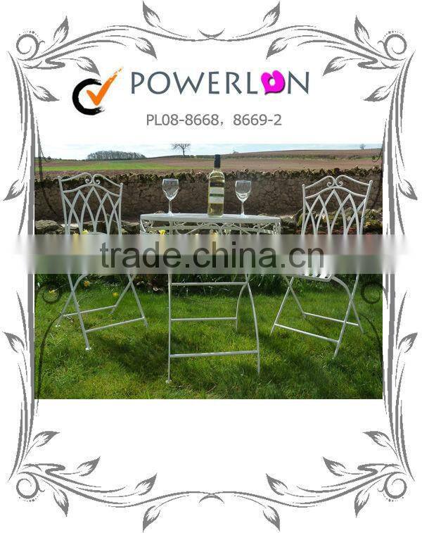 Popular folding antique metal frame table