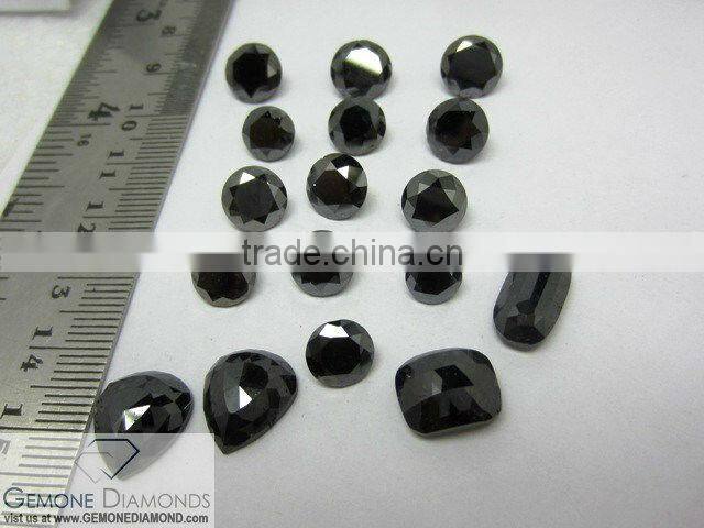 BRILLIANT CUT NATURAL BLACK LOOSE DIAMONDS MARQUISE,PEAR CUT