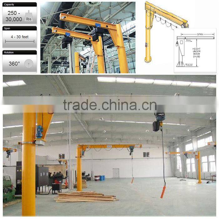 slewing arm column 2 ton jib crane