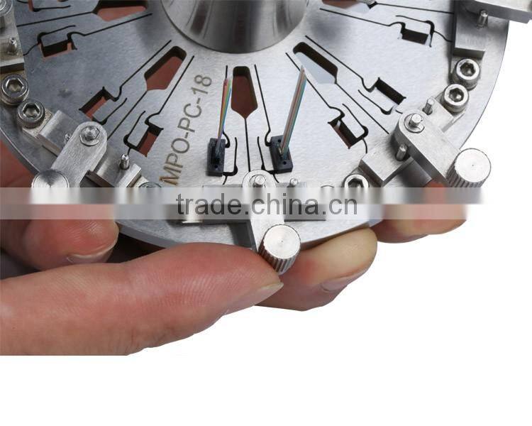 MPO/PC connector fiber optic polishing jig