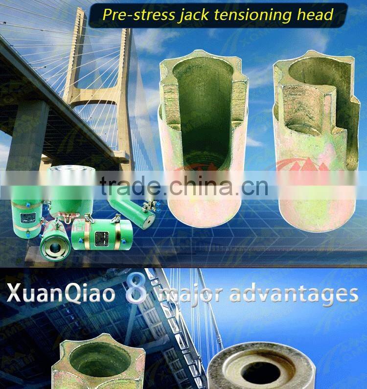 Jack pre-tensioning post-tensioned method Anchor device back clip
