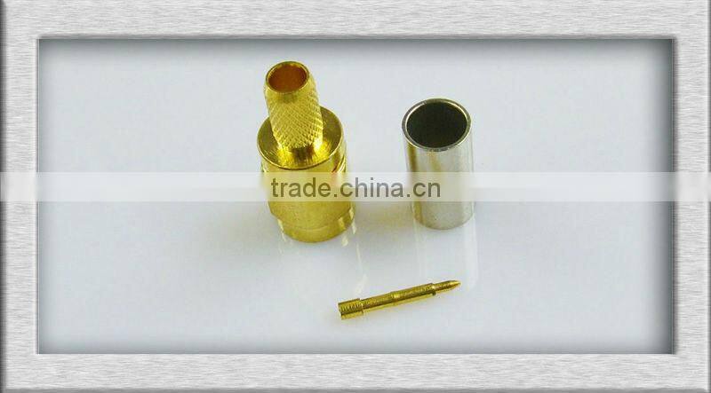 Crimp type male SMA antenna connector