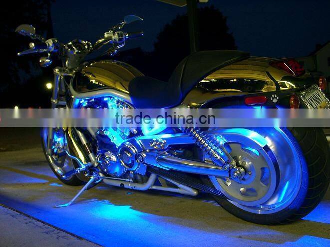 6pcs motorcycle led lighting kit with 4 key remote