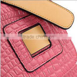 Genuine leather woman leisure handbag factory China