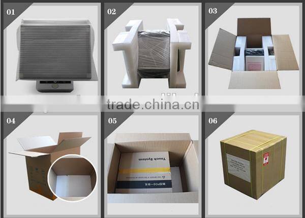 Silver color 15inch Supermarket All in One Touch Screen POS System with Aluminum alloy casing