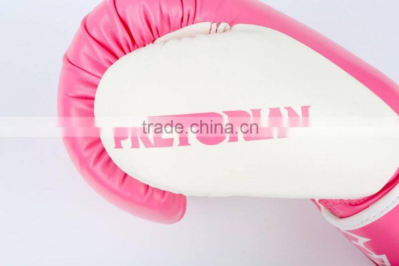 Popular Pretorian Kick Boxing Gloves Pink Women Fighting PU Leather Box Glove