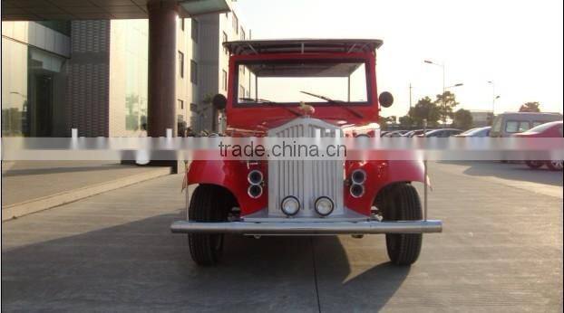 48V/72V 8 persons classic adults electric car motor, low price sightseeing car for amusement park for sale
