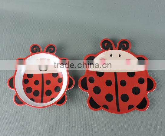 Bee shape melamine children dinner set