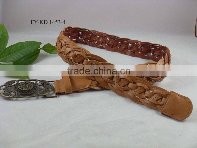 hand-woven knitted belts