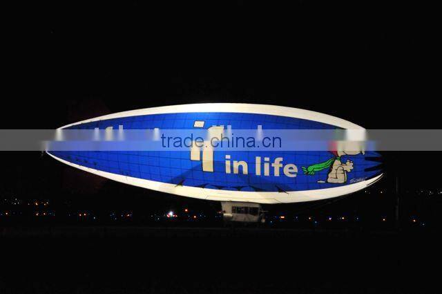 hot sale custom giant inflatable airship / giant inflatable blimp with printed logo/airship balloon for advertising