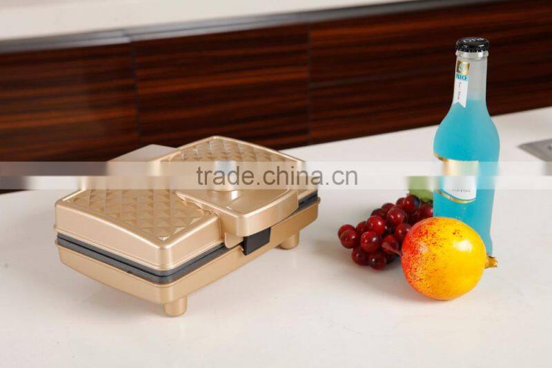 220V Non-stick Coating Adjustable Temperature Mini Electric Egg Waffle Maker