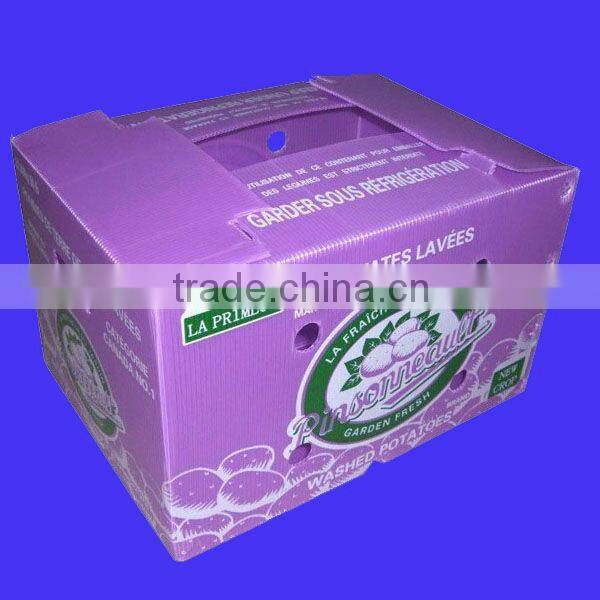 Plastic fruit storage box for keeping fruit fresh