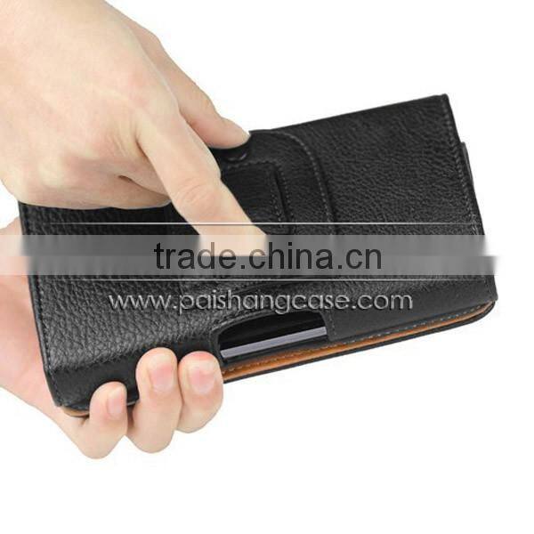 Holster belt clip grain PU leather case cover for Galaxy S2 size