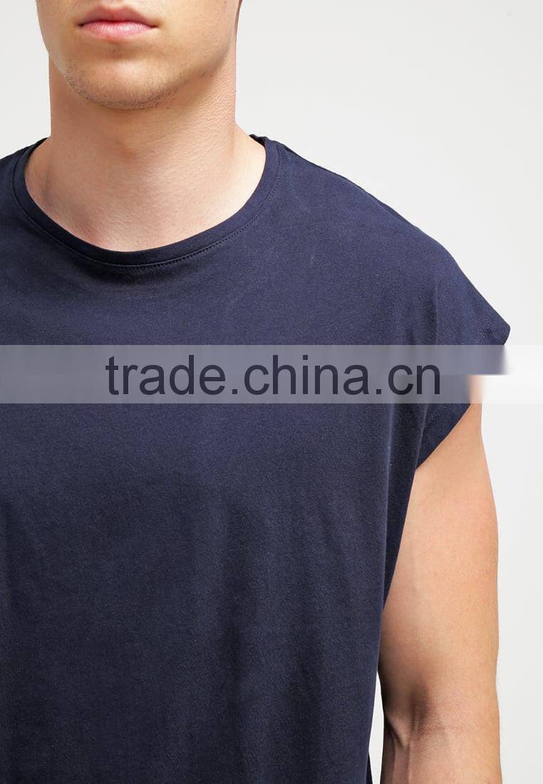High Quality Crew Neck Preshrunk Combed Cotton Screen Printed Elongated Men white t shirt t-shirt