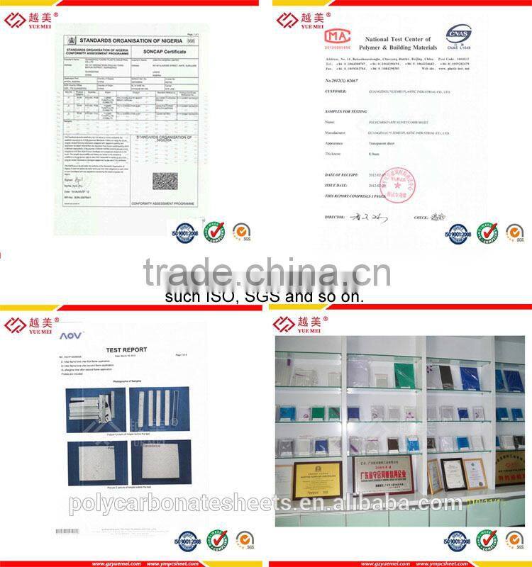 roofing sheet material name of plastic raw material unbreakable polycarbonate solid sheet