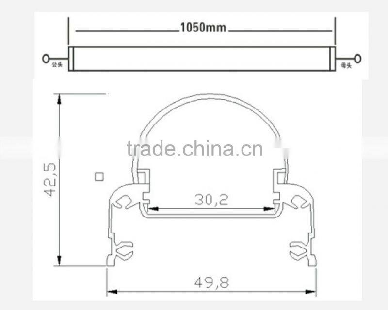 waterproof 5050 dmx rgb color changing fluorescent tubesdc12v