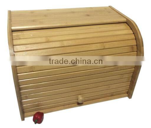 Totally bamboo durable and double large bread box for food storage