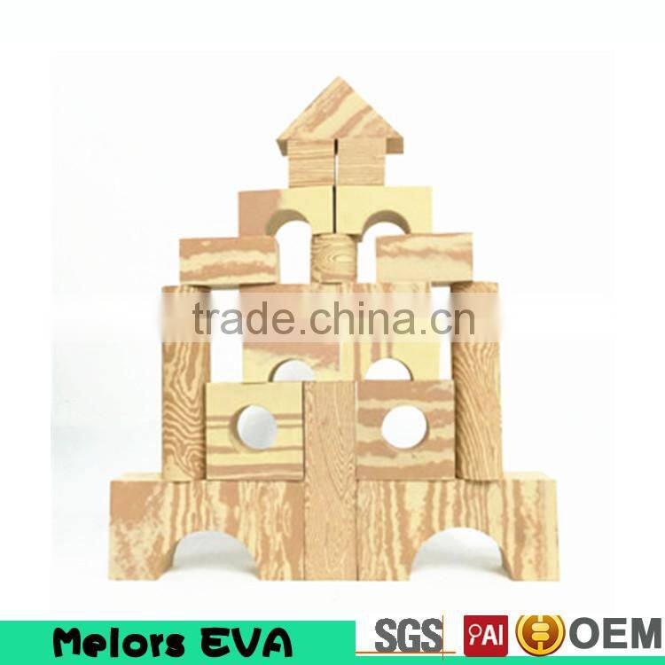 Melors EVA intelligence building blocks toys DIY Enlighten EVA Confirm to EN71 ASTM 100pcs colorful eva blocks toys