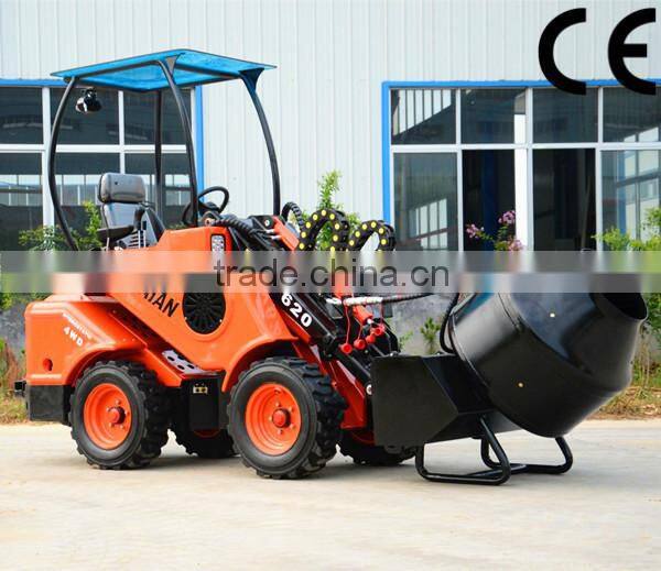 concrete mixer for wheel loader /types of concrete mixers for sale /mobile concrete mixer for loader