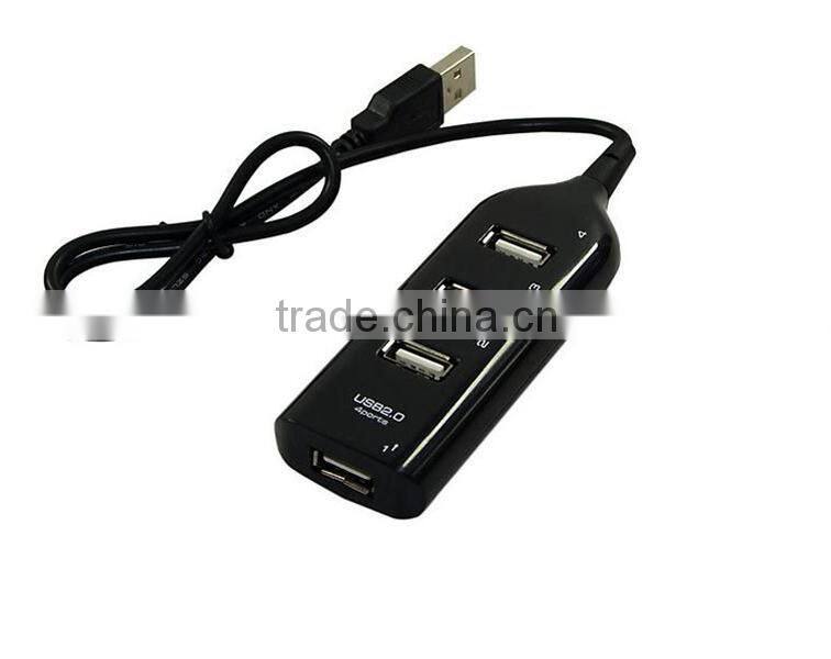 New Wholesale High Speed Mini 4 Port USB 2.0 Hub USB Port For Laptop PC Computer Laptop Peripherals Accessories