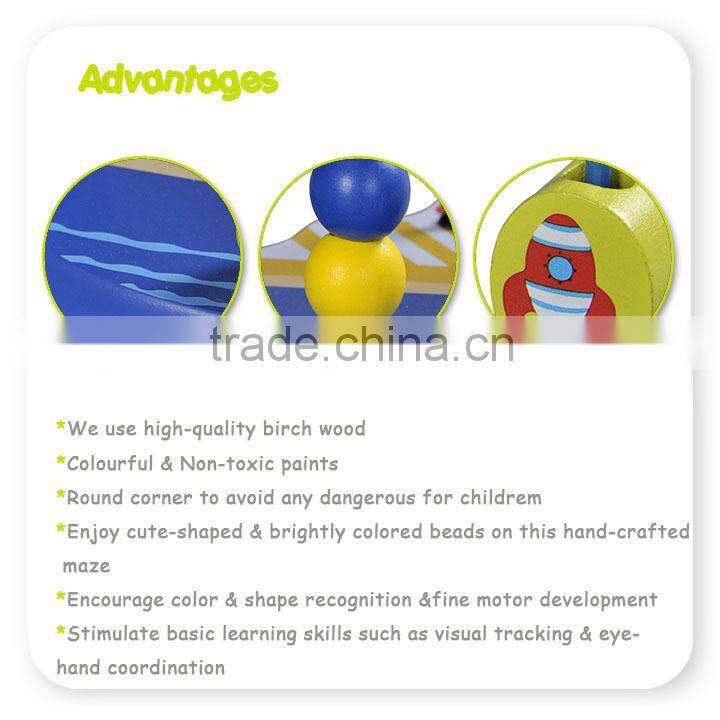 Wooden Bead Maze Color Wooden Preschool Toy Educational Toy