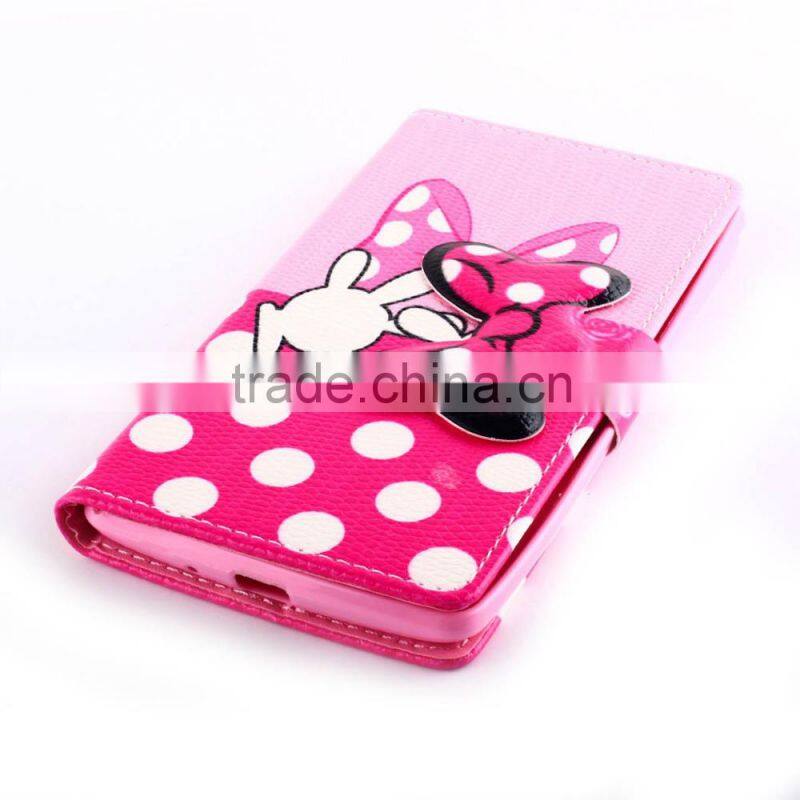 Wallet leather case with card pockets for LG G4 Stylus, For LG G4 Stylus leather case, Customized is acceptable