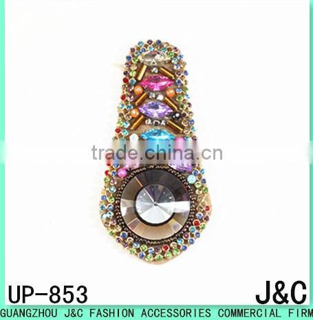 2017 newest Acrylic beaded sandals uppers