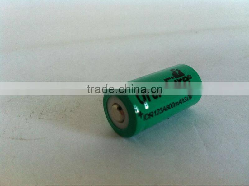 Lowest price!! TrustFire original factory CR123A 3.0v 1400mah non-rechargeable lithium battery for daily use