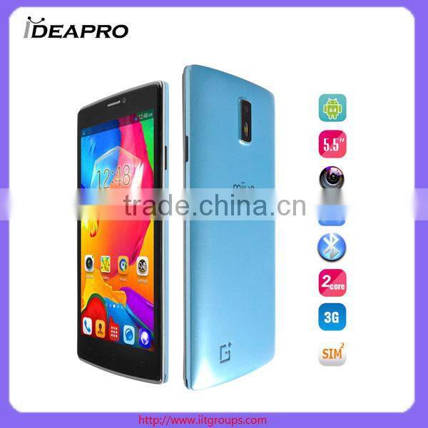 2014 new products 5.5inch MTK6572 dual core Mijue G6 smart phone