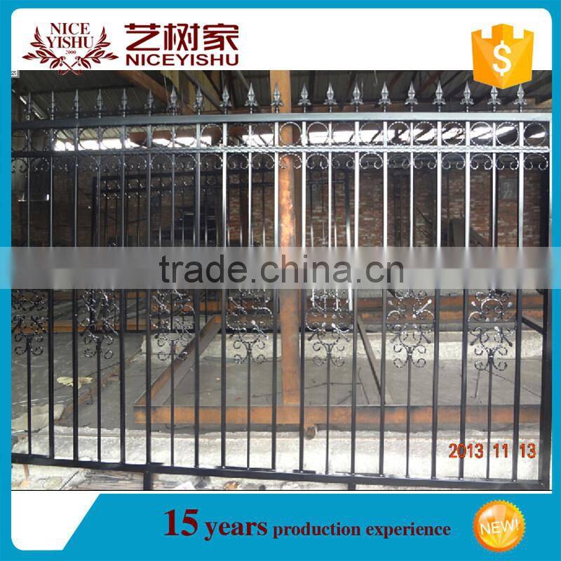 Cheap wrought iron fencing panels and metal fence gates for sale