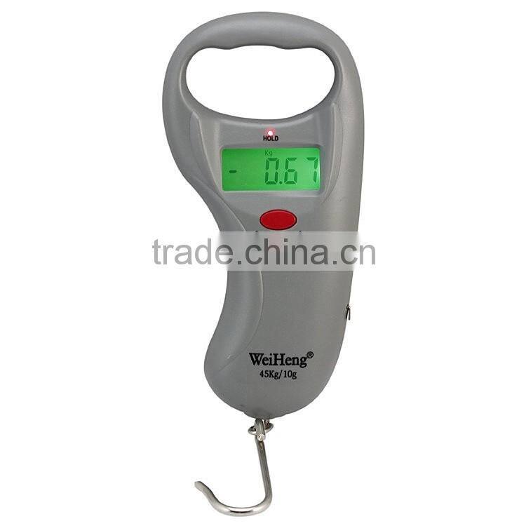 High quality portable mini digital hanging luggage scale weighing hand scale 45kg/10g